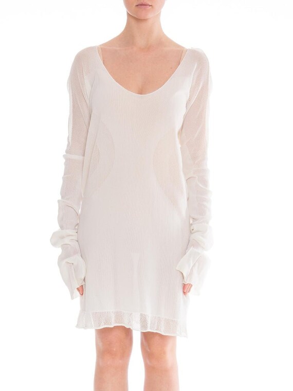 Cotton knit top dresses with pockets
