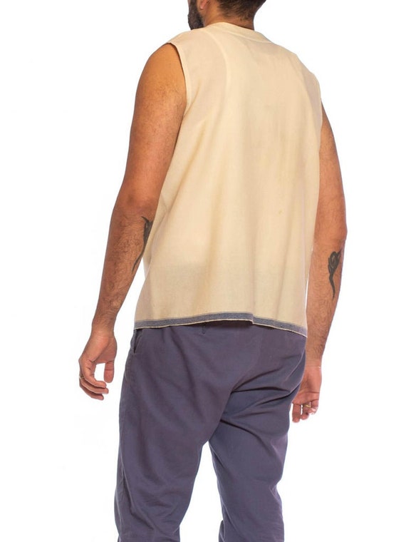 Victorian Cream Wool Asymmetrical Button Up Sleev… - image 7