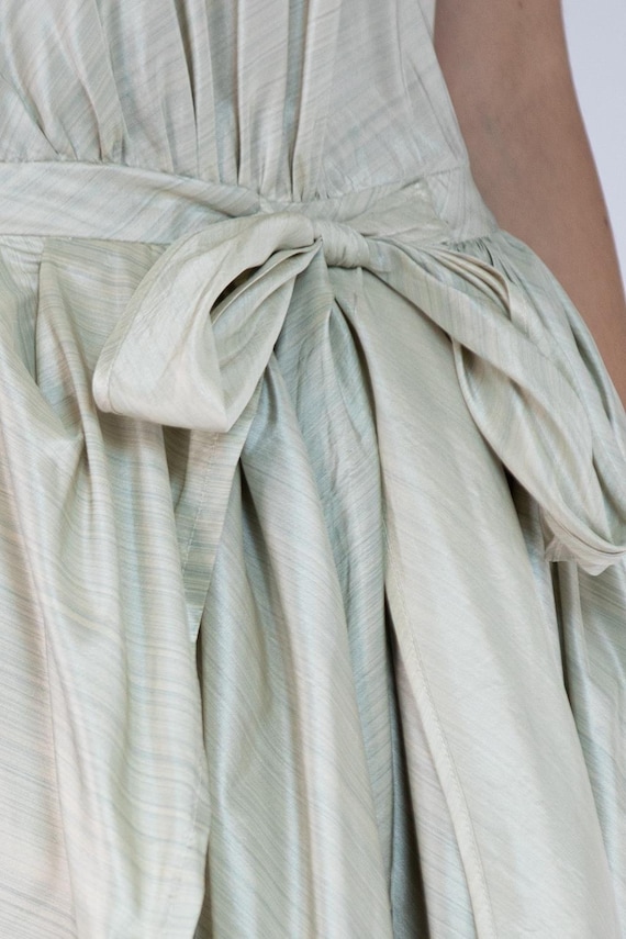 Morphew Collection Light Green Silk Taffeta Dress - image 8