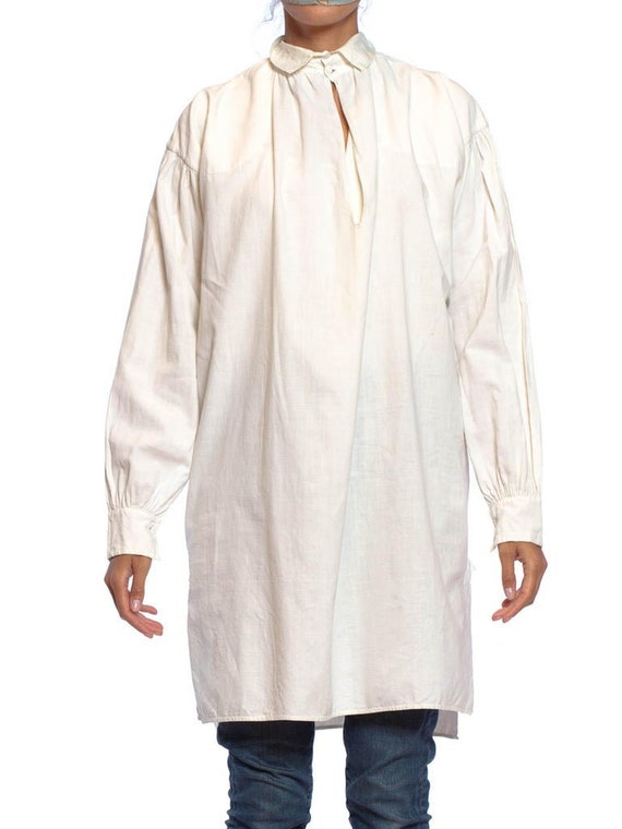 Victorian Ivory Linen  Cotton Men's Shirt From 181