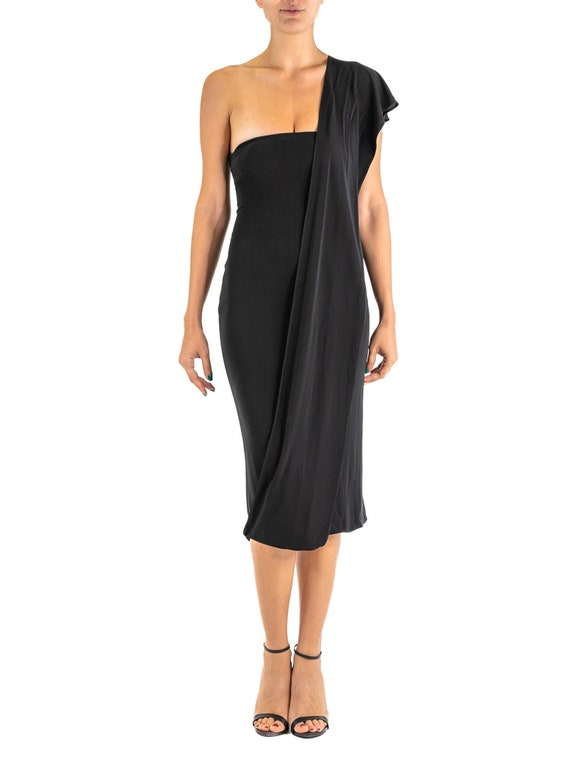 Herve leger black strapless dress sale