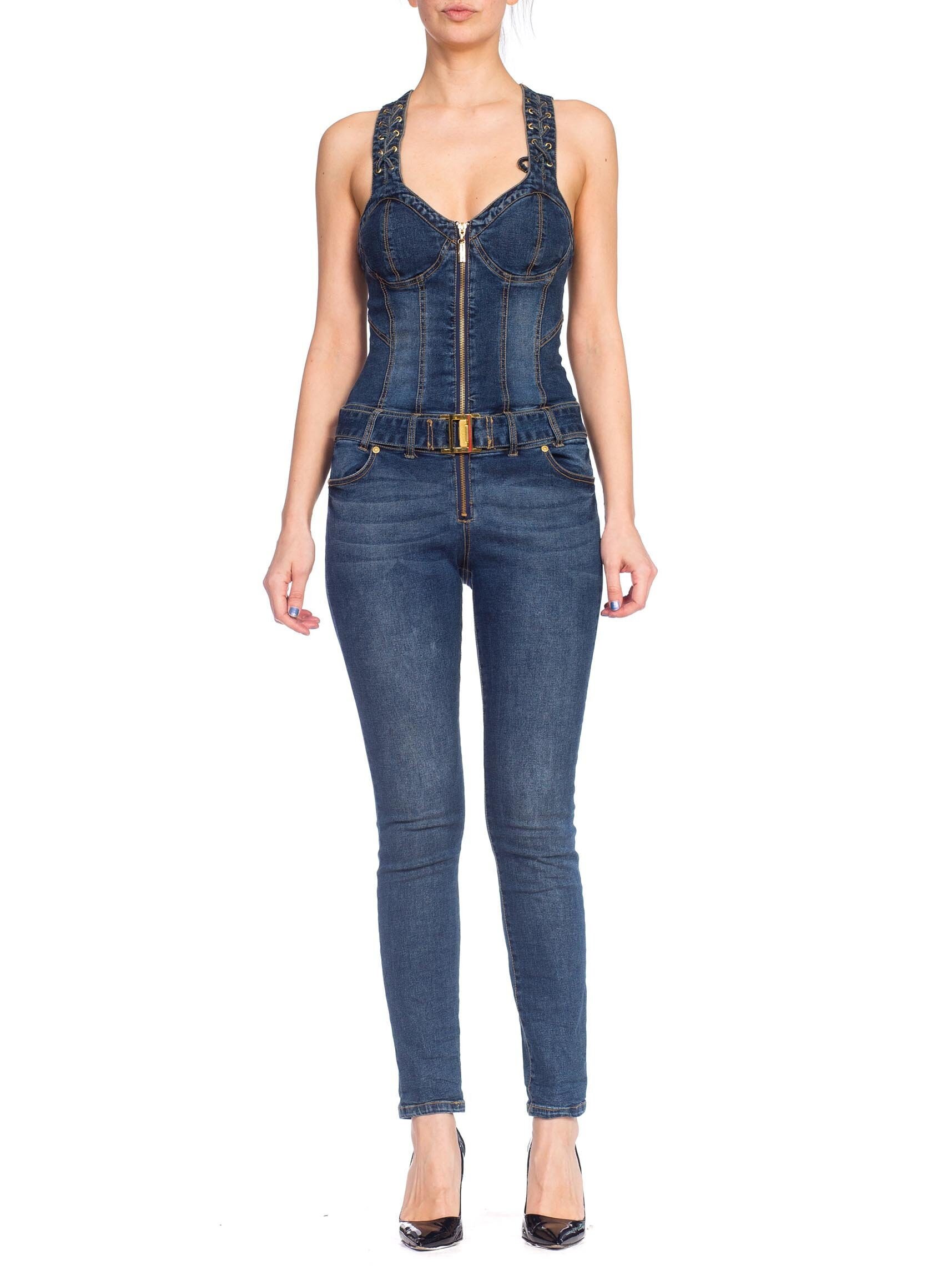 1990S Baby Phat Bustier Stretch Denim 