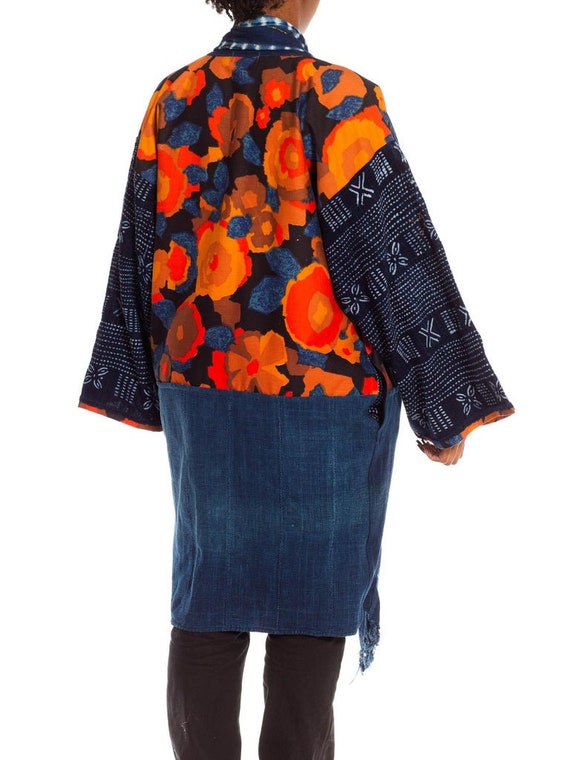 Morphew Collection Blue  Orange Cotton Up-Cycled … - image 8