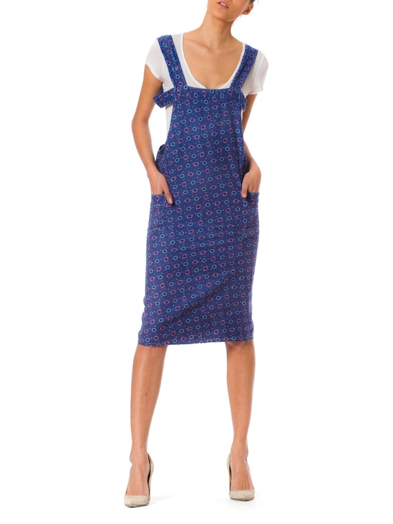 1920s Workwear Apron Dress