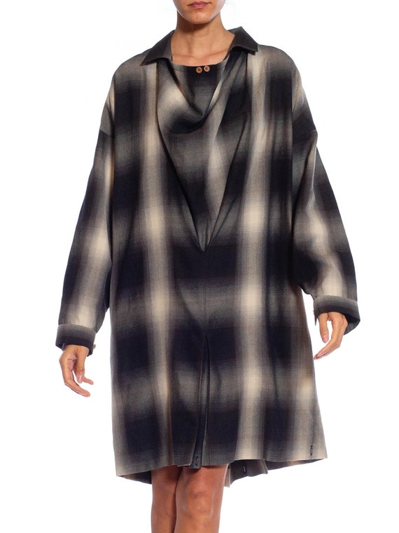 oversized plaid shirt dress aihuajie Women's Plaid Dress Long Sleeve Button Down Casual Flannel Shirt Dress Oversized Blouse Dresses (B1,S) at Amazon Women's Clothing store