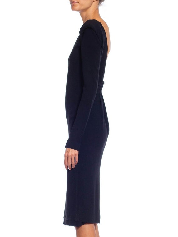 2000S TOM FORD Black Viscose Blend Long Sleeve Backless