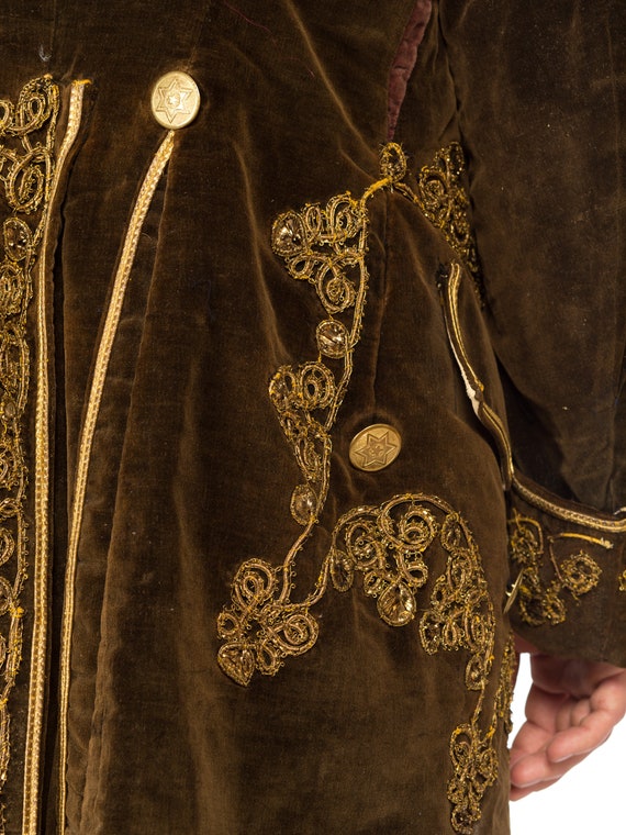 1920S Brown Velvet Men's 18Th Century Style Frock… - image 7