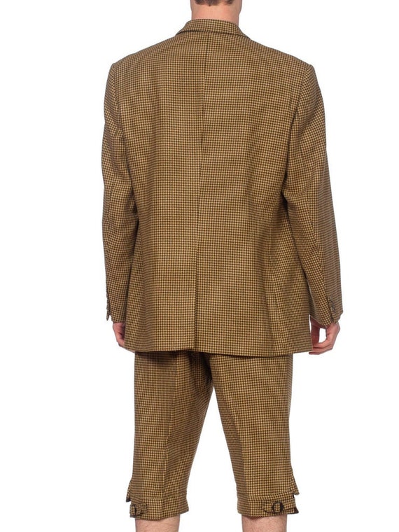 1990'S CORDINGS Green Wool Tweed Men's 20S Style … - image 8
