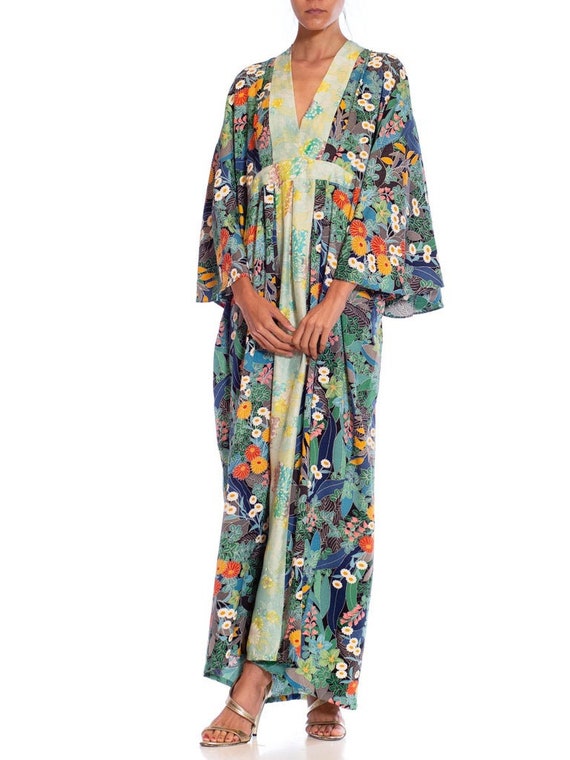 Morphew Collection Bluenavy Blue Japanese Kimono … - image 5