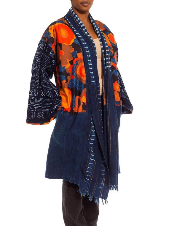 Morphew Collection Blue  Orange Cotton Up-Cycled … - image 5