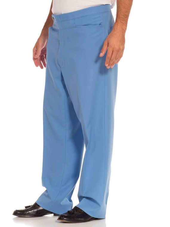 1970S Blue Polyester Pants - image 8