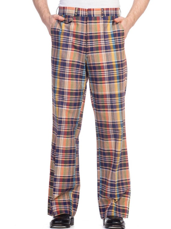 1960S STANLEY BLACKER Cotton Men s Plaid Pants Etsy Canada