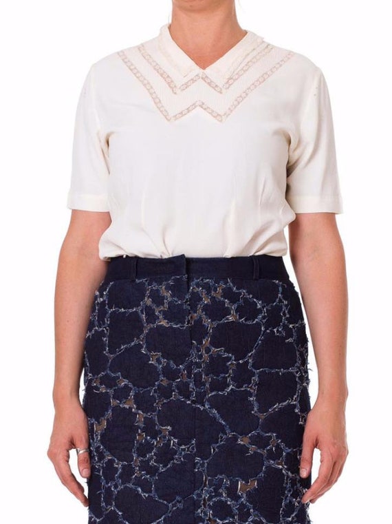 1940S Rayon Blouse