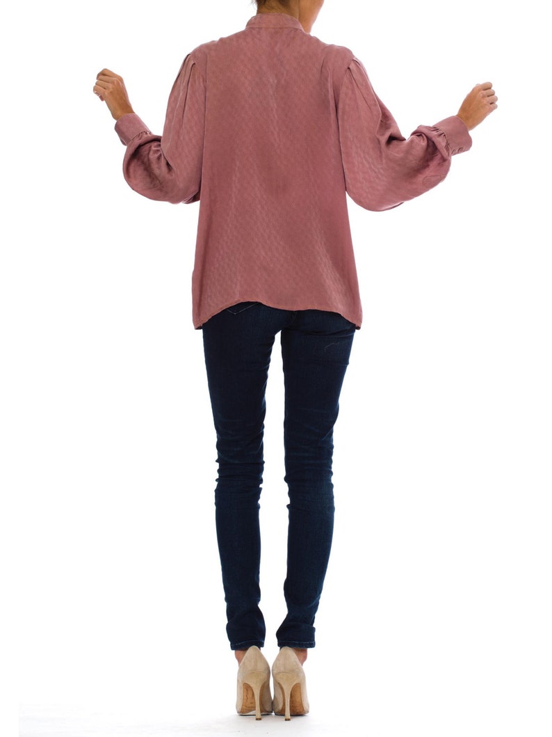 1990-1994 Emmanuelle Khanh Mauve Blouse Size ML
