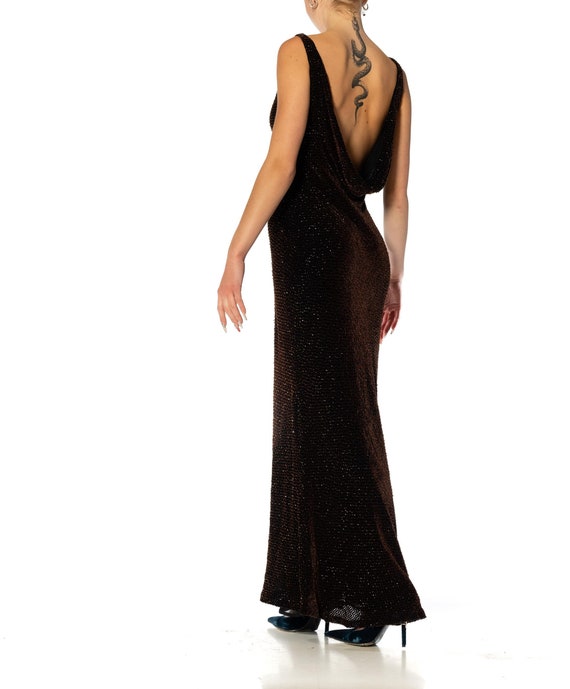beaded cowl back dress Mikayla Pearl Scoop Neckline Wedding Dress with Slit & Overskirt Detachable Overskirt / Scoop / Mesh