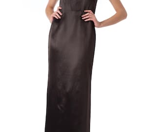1990s Gianni Versace Couture Satin Gown