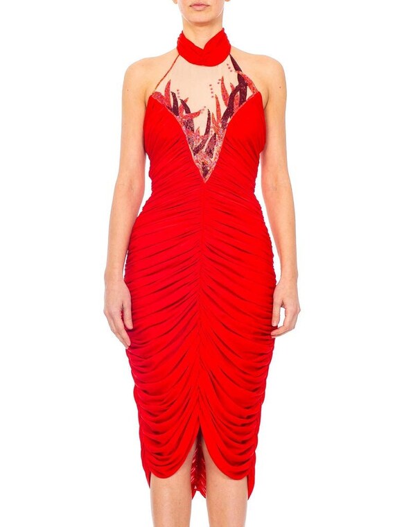 lycra party dress Party Wear Blue color Lycra fabric Dress : 1892616