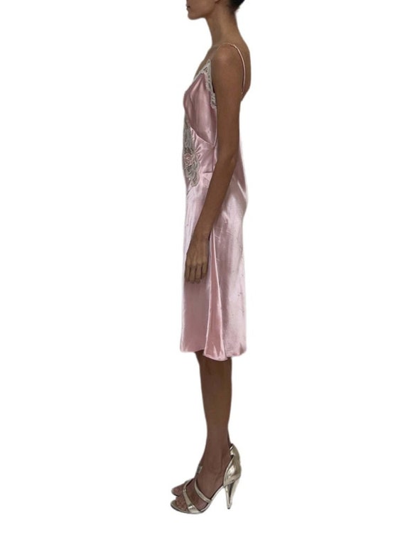 1970S Pink Polyester  Lace Slip - image 2