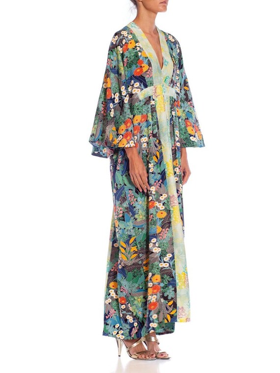 Morphew Collection Bluenavy Blue Japanese Kimono … - image 8