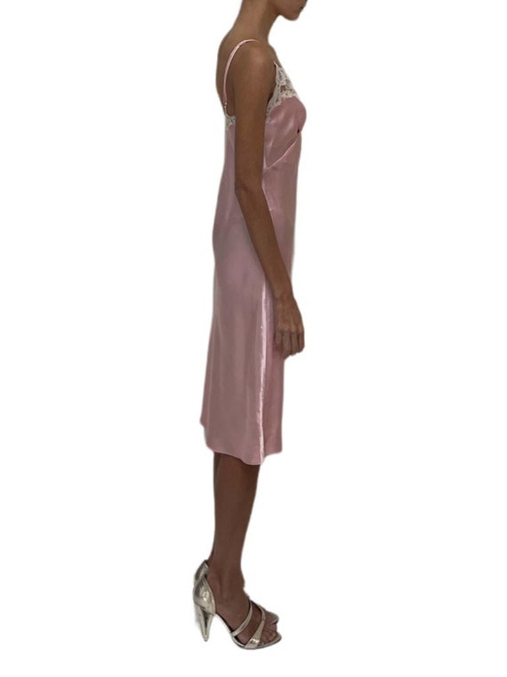 1970S Pink Polyester  Lace Slip - image 3