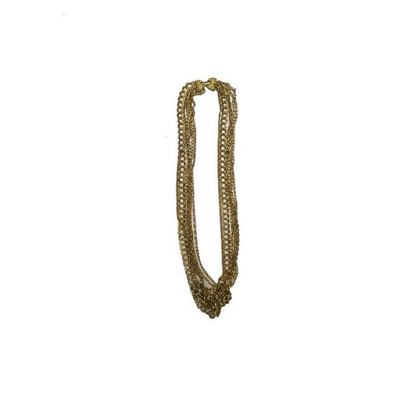 1960S Gold Multi Chain Necklace - image 4