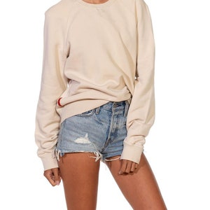1990S PRADA Cream Cotton Long Sleeve Sweatshirt Sweater image 6