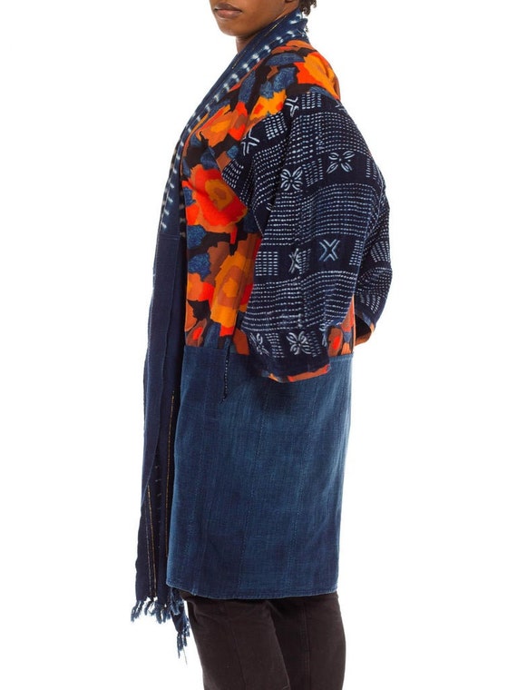 Morphew Collection Blue  Orange Cotton Up-Cycled … - image 2