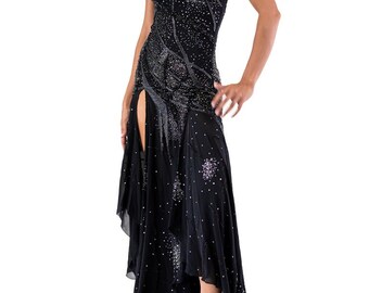2000S Atelier Versace Gianni Black Silk Chiffon Haute