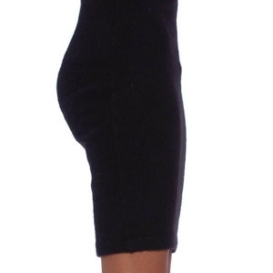 1990S CHANEL Black Cashmere Knit Long Pencil Skirt image 6