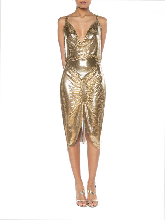 Gold Metal Mesh Dress hood sold separately | Etsy