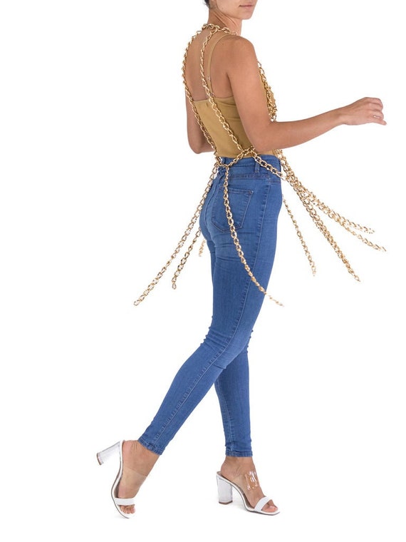 1970S Gold Chain Body Harness - image 4