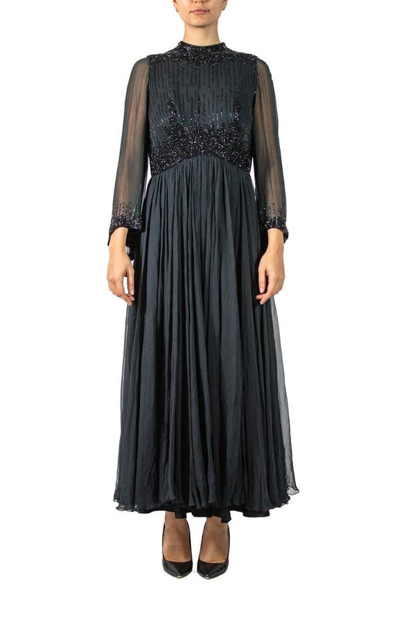 white christmas dresses Empire Waist Maxi Chiffon Evening Dress for Women main image 1