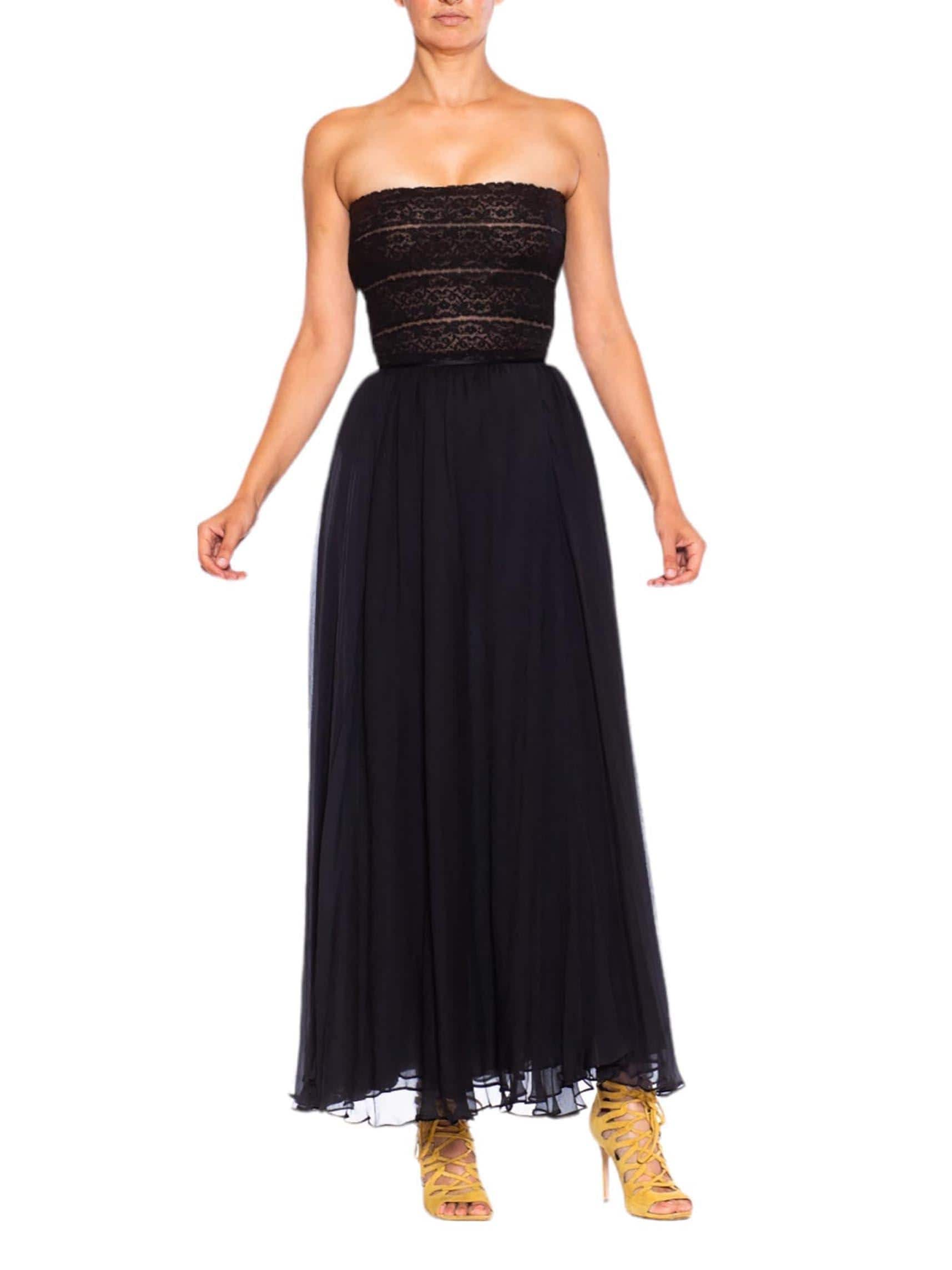 Prettiest Fall 1980 Oscar de la Renta Strapless Pink Silk Matte Satin Dress w Velvet Bows