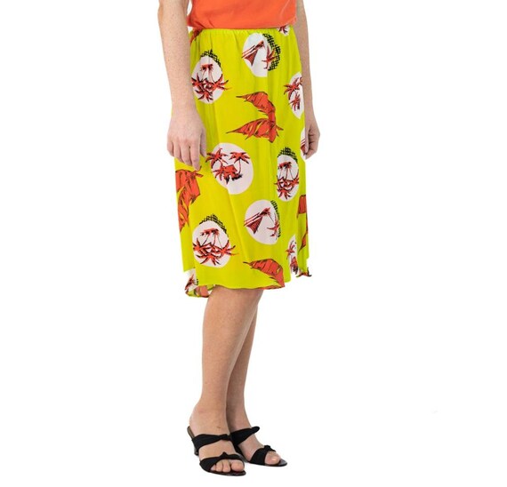 Morphew Collection Neon Yellow & Orange Palm Tree… - image 6