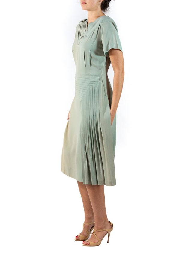1940S Oyster Grey Rayon Crepe Dress - Etsy 1940S Oyster Grey Rayon Crepe Dress - Etsy