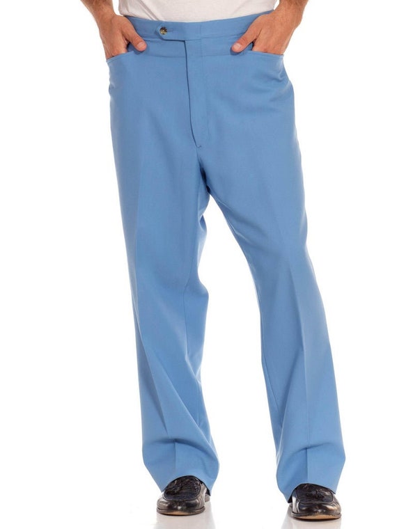1970S Blue Polyester Pants - image 5