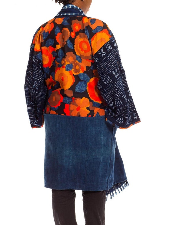 Morphew Collection Blue  Orange Cotton Up-Cycled … - image 6