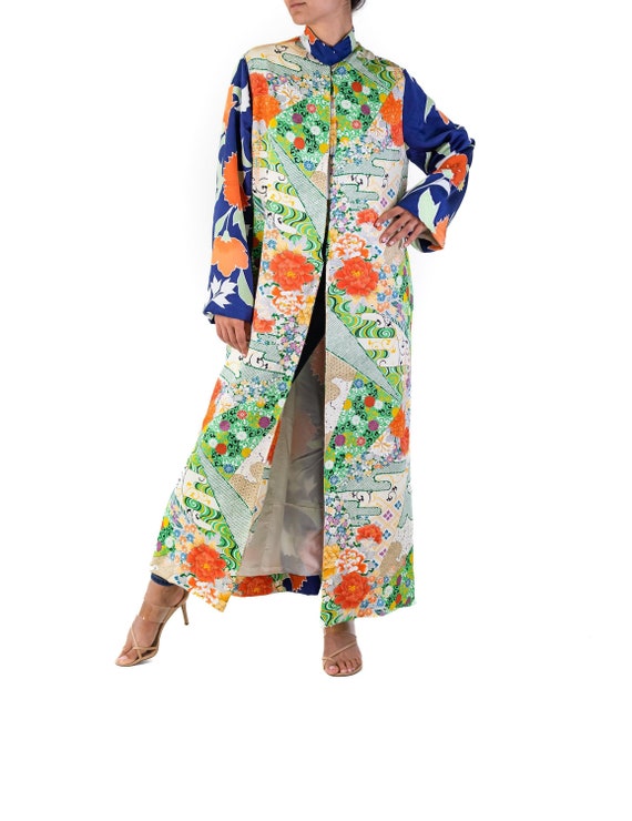 MORPHEW COLLECTION Japanese Kimono Silk Long Dust… - image 1