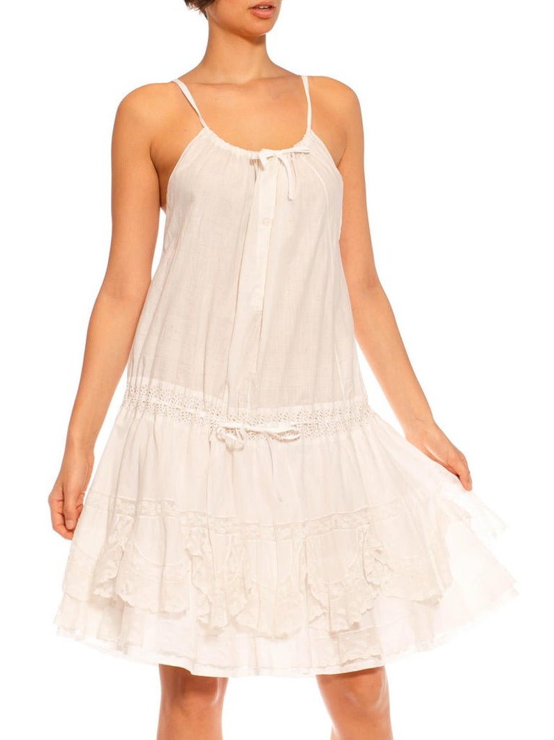 Victorian Morphew Collection White Cotton Lace Dress image 9