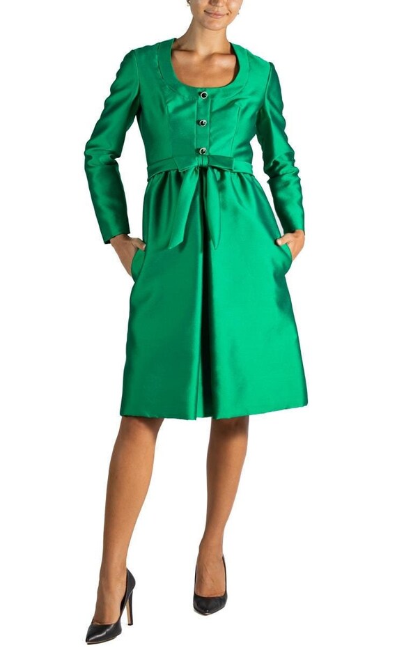 slim fit dress slacks Short Fitted Satin Formal Cocktail Dress – The Dress Outlet main image 0
