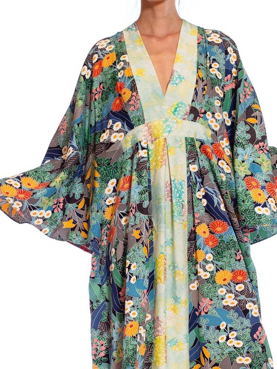 Morphew Collection Bluenavy Blue Japanese Kimono … - image 10