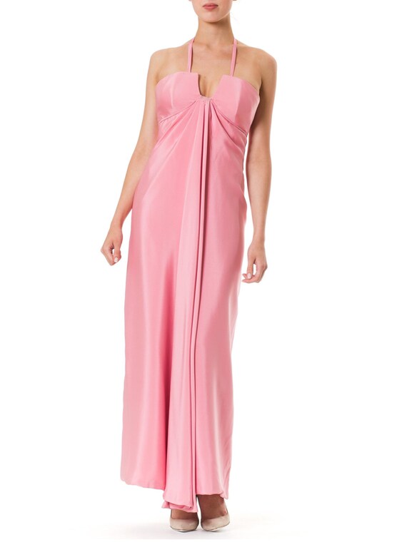 1970S VALENTINO Style Baby Pink Haute Couture Sil
