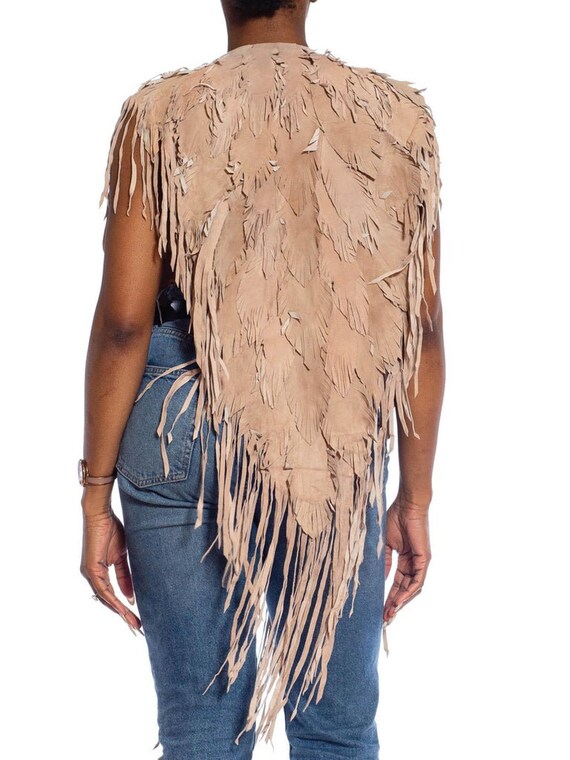 MORPHEW COLLECTION Sand Piper Suede Fringe Feathe… - image 5