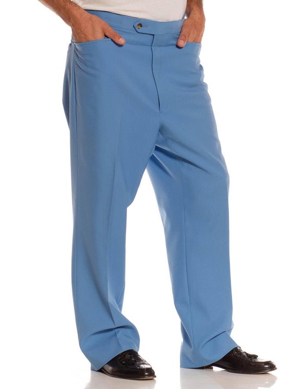 1970S Blue Polyester Pants - image 4