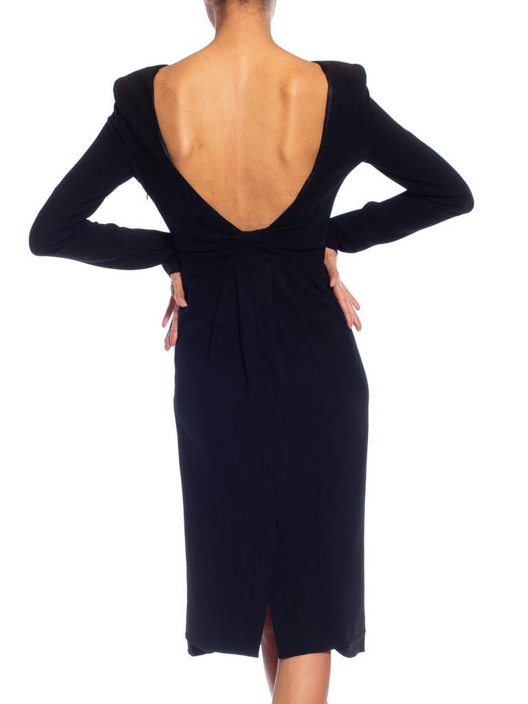navy blue dress for baby girl Tom Ford epic backless zipper dress in ivory white. Pristine. Size i42.  Viscose/poly/elastane. Lined. Cuff zippers. Measures bust 32-36” waist  28-32” hips 36-40” length 43” (easily hemmed if needed). $949 dm to main image 1