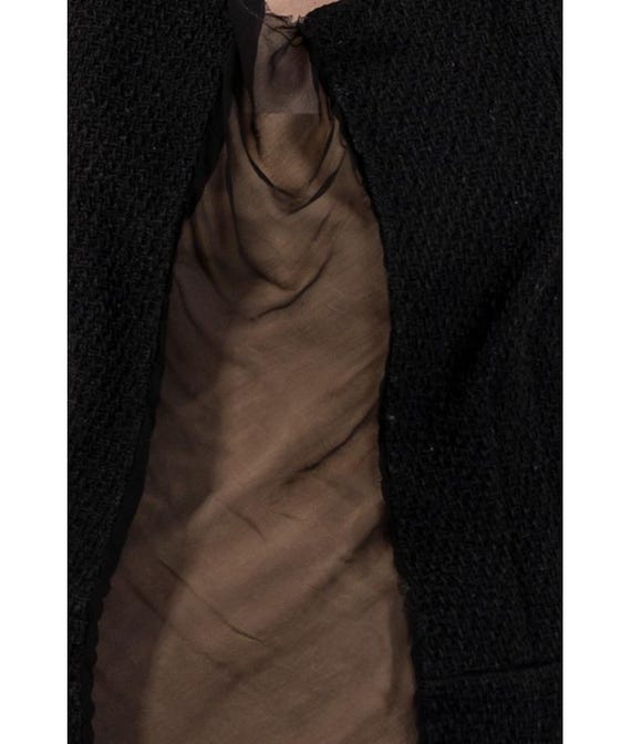 1990S Junya Watanabe Comme Des Garcons Black Sheer Silk Chiffon