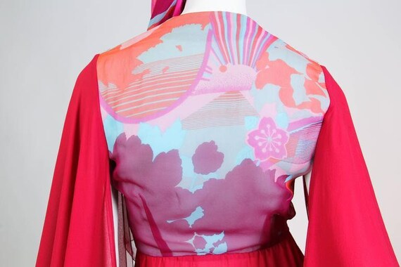 1970S HANAE MORI Haute Couture Silk Chiffon Blous… - image 5