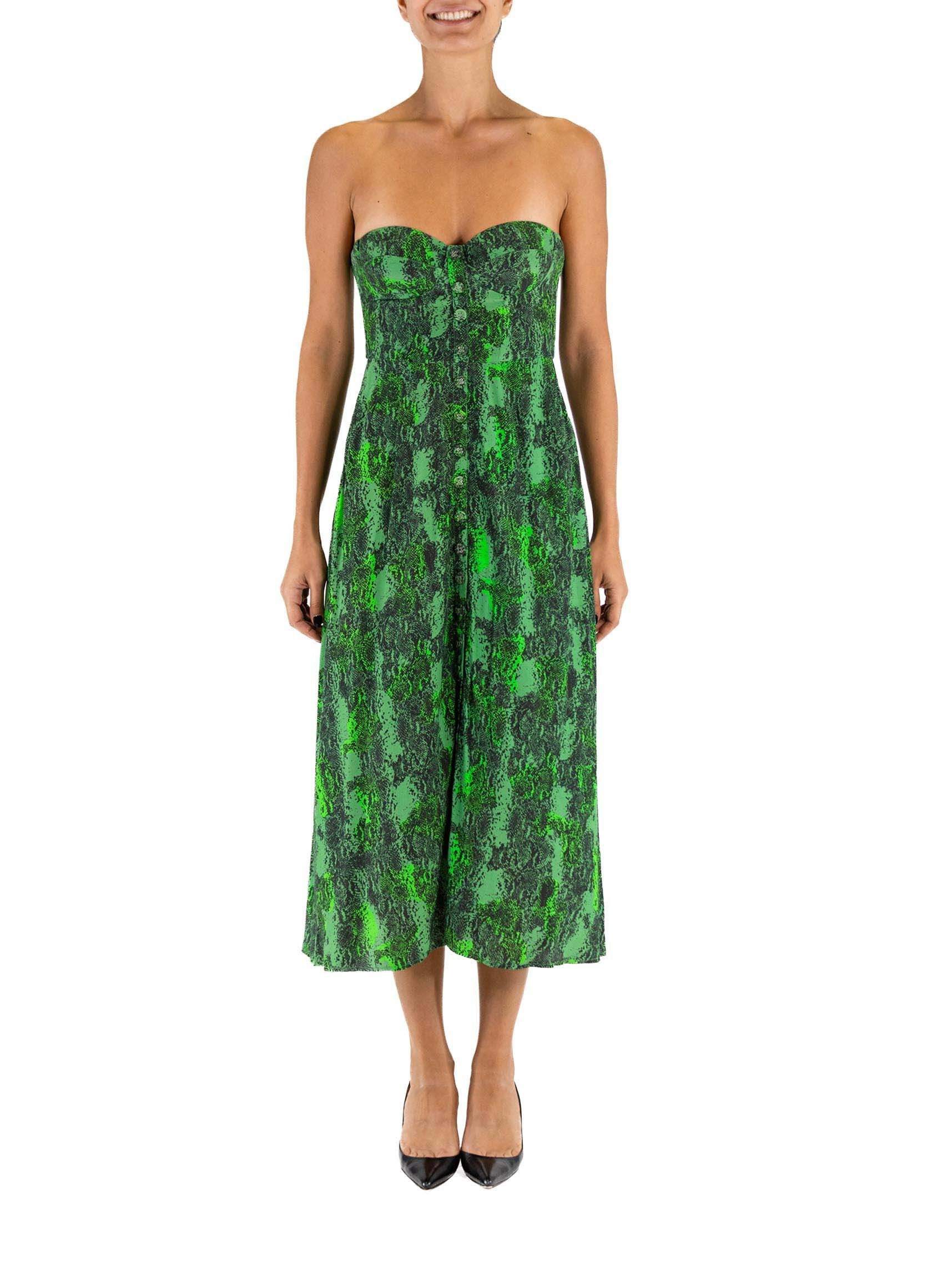 green snake dress
