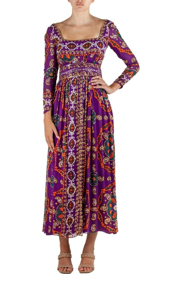 ysl purple dress Vintage YSL Purple Silk Satin Dress Tom Ford Era, Wrap Bodice
