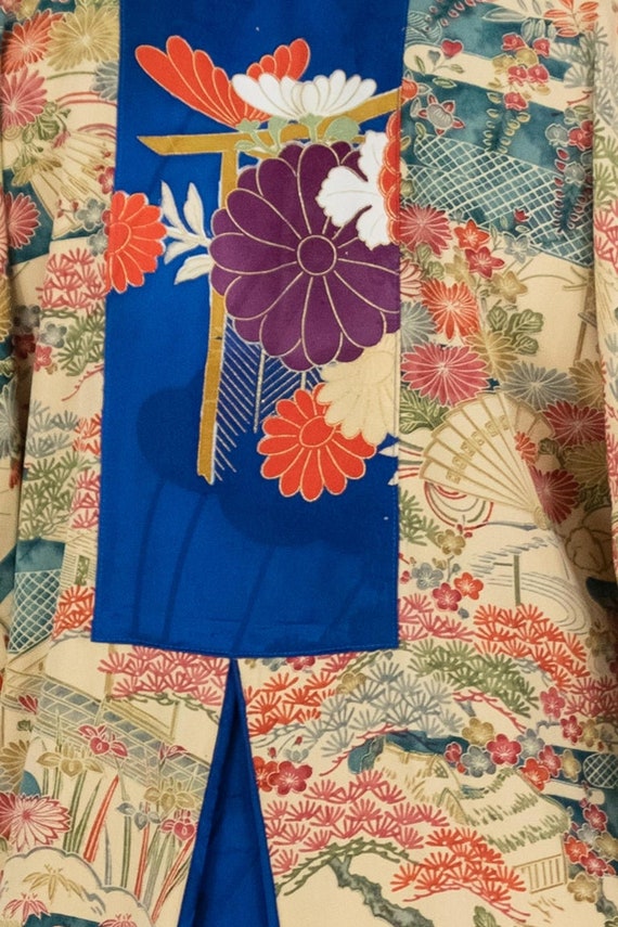 Morphew Collection Yellow Blue Japanese Kimono Si… - image 8